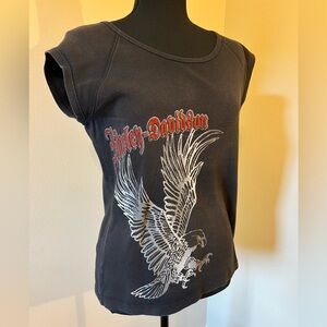 Ladies Harley Davidson Cap Sleeve T-Shirt